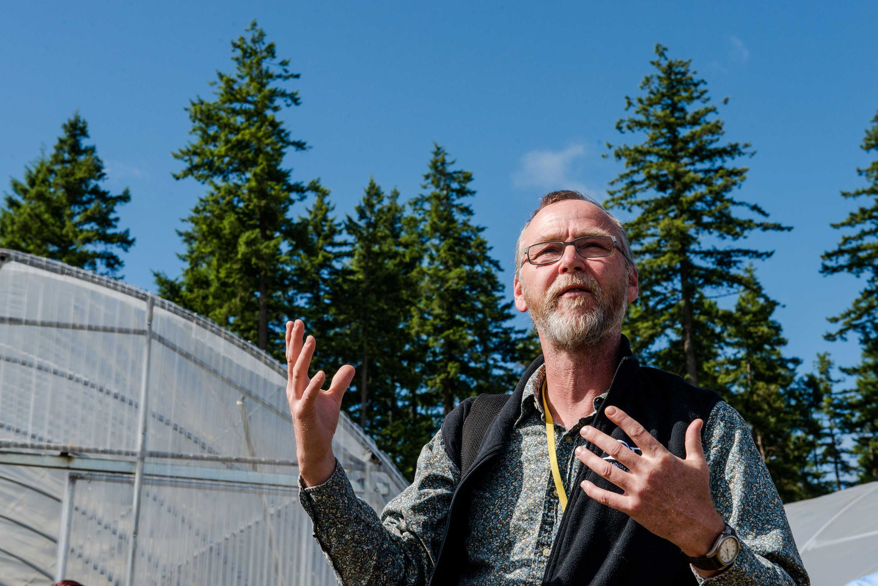 Restoration and Ecological Conservation Coordinator Carl Elliott describes the SPP conservation nursery program at WCCW