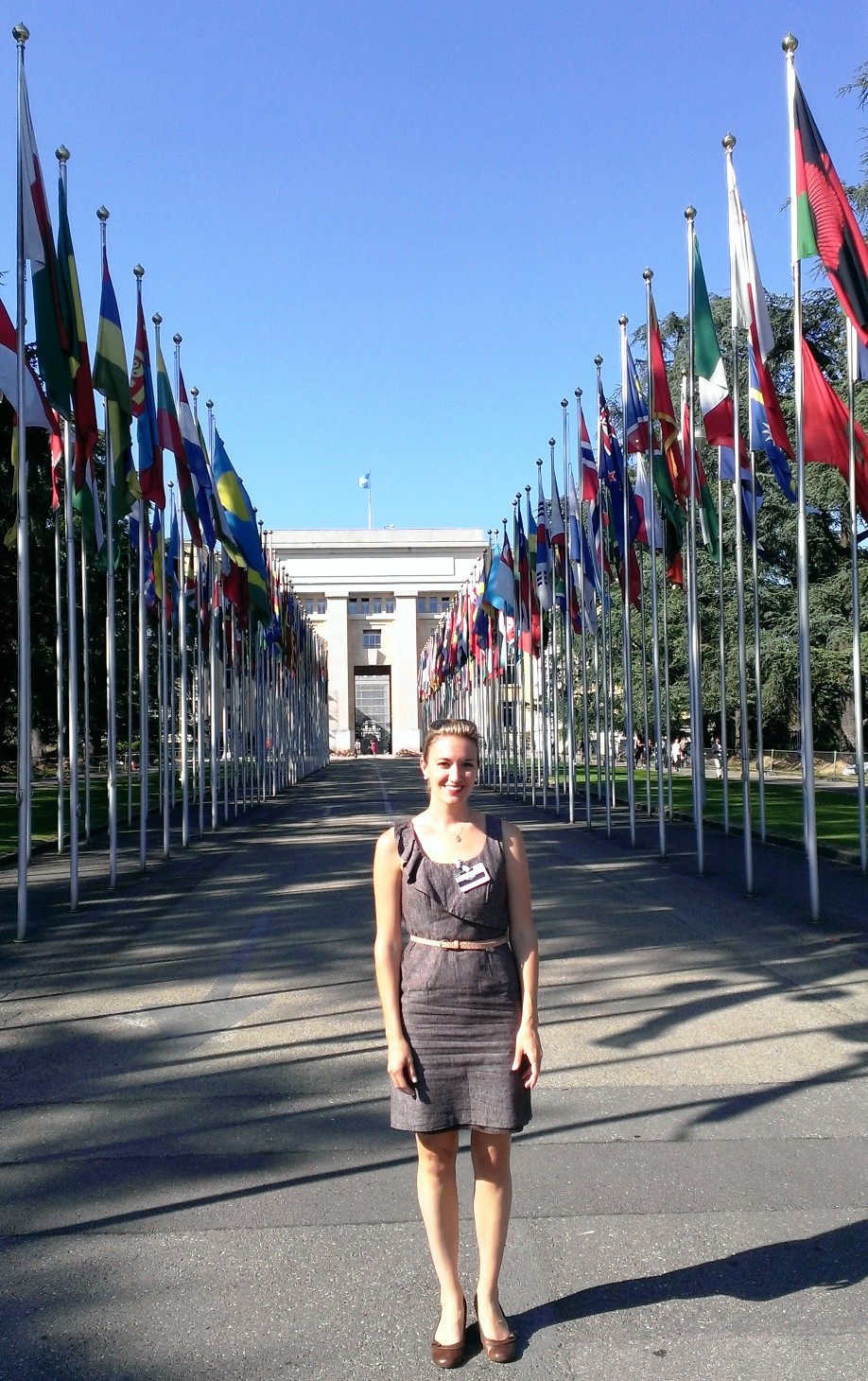 BG at UN Nations gate July 2013