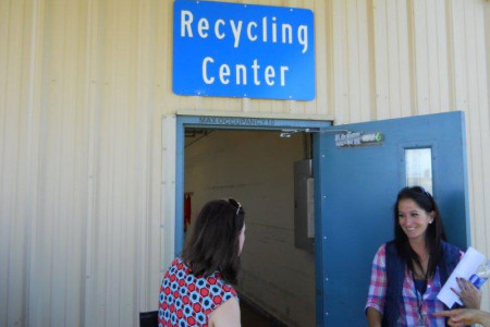 Kelley Thompson who runs the recycling center for CRCC shared the impressive programming already in place.