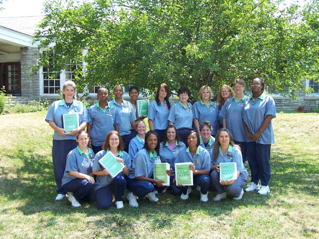 Women from the Ohio Reformatory for Women and Northeast Reintegration Center graduate from Roots of Success Facilitator Training. This is the first time ODRC brought Roots to women's prisons. Photo Credit: Ohio Department of Rehabilitation and Correction.