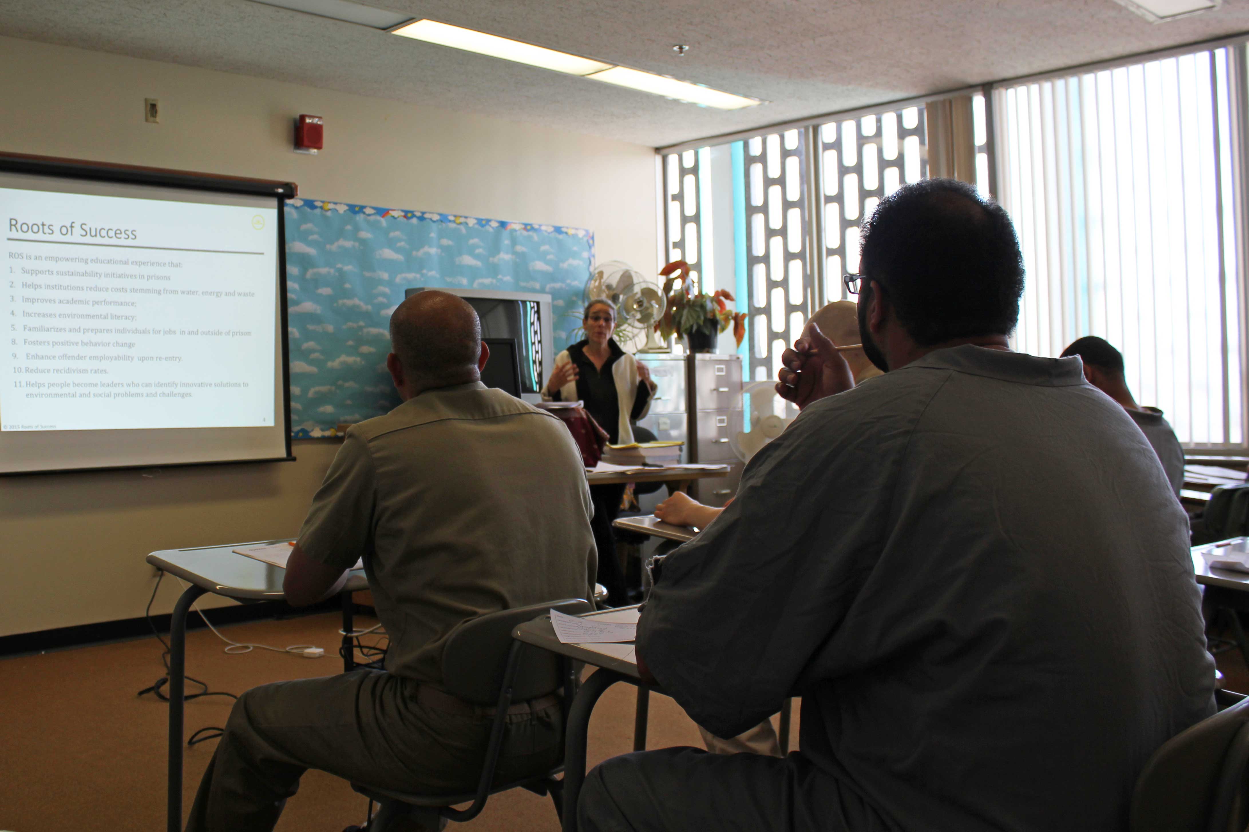 On the first day of training, Dr. Raquel Pinderhughes, founder of Roots of Success, teaches and certifies Roots instructor candidates from WCC. Master Trainers observe her teaching methods in preparation for the next two days, when they will teach and certify the candidates themselves. Photo by Christina Stalnaker.