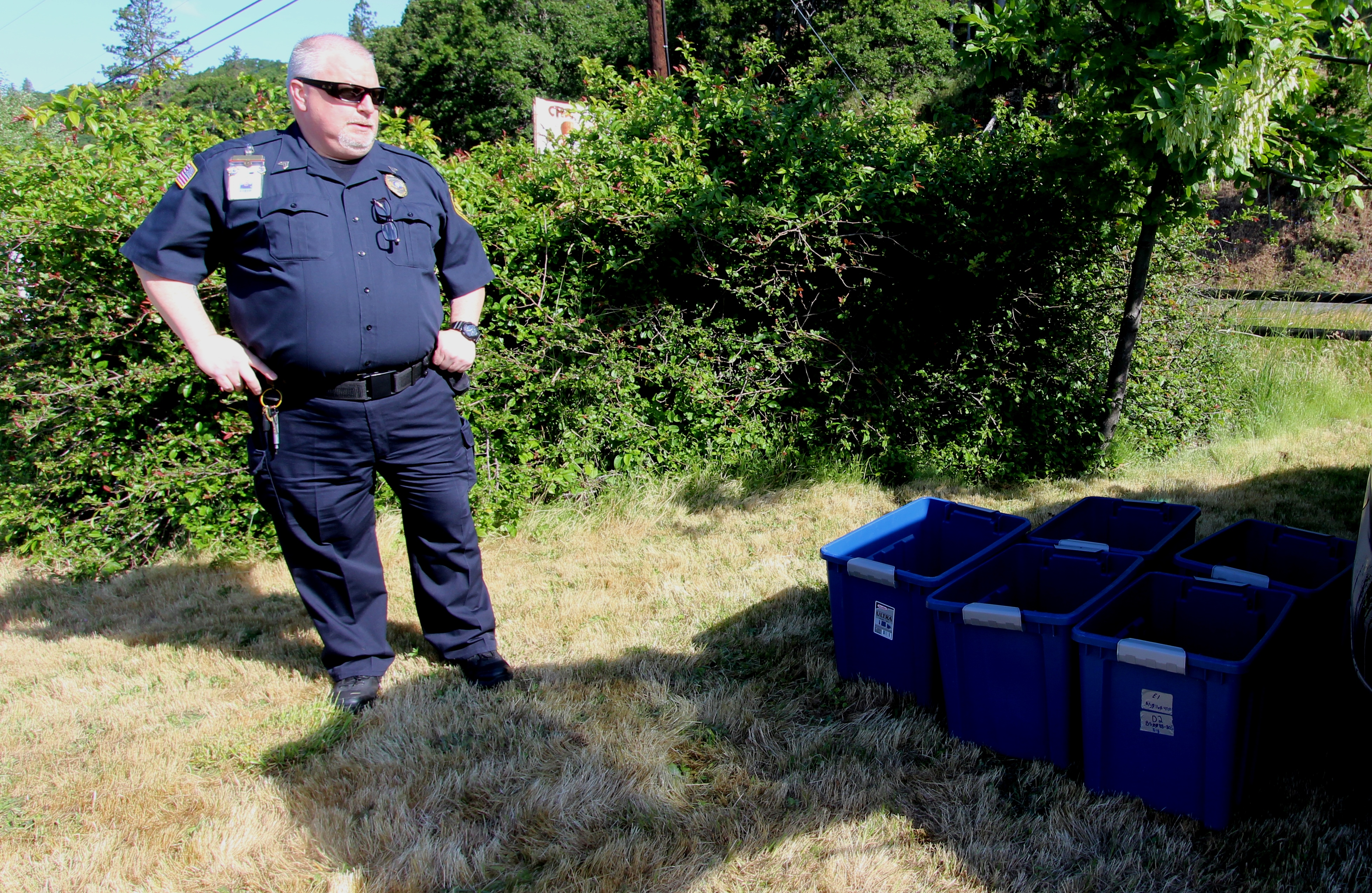 Sgt. Mark Franklin Guarding the Turtles