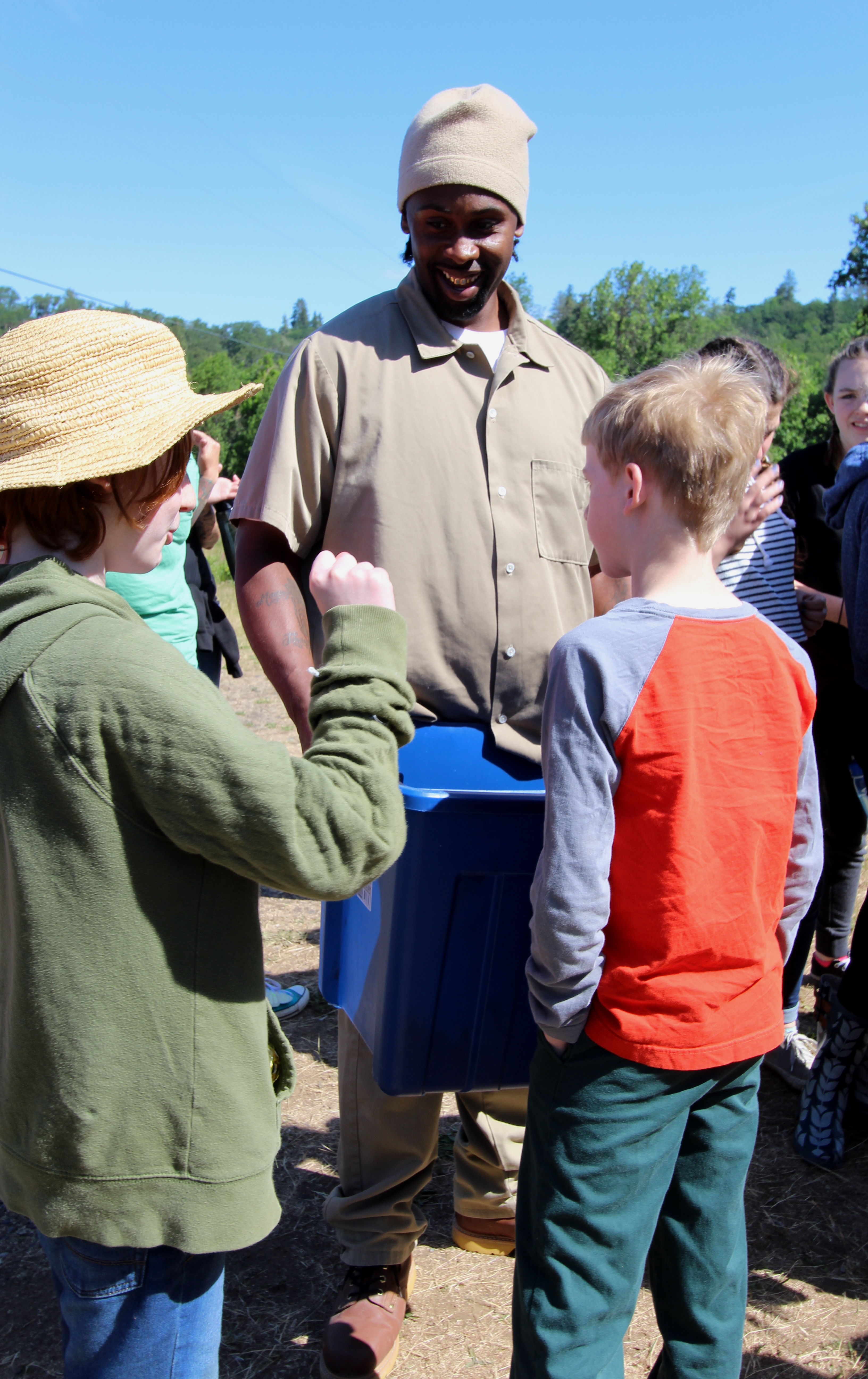 Turtle Technician Mr. Hill Teaching Zoo Volunteers About Westen Pond Turtles