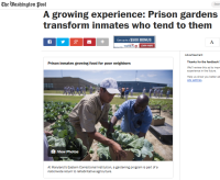 Washington Post: Can gardening transform convicted killers and carjackers?