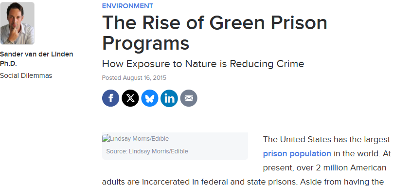 The Rise of Green Prison Programs