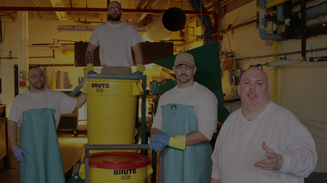 Compost technicians on their program at Monroe Correctional Complex