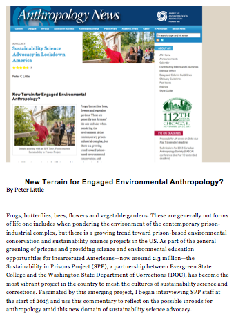 Anthropology News: New Terrain for Engaged Environmental Anthropology?